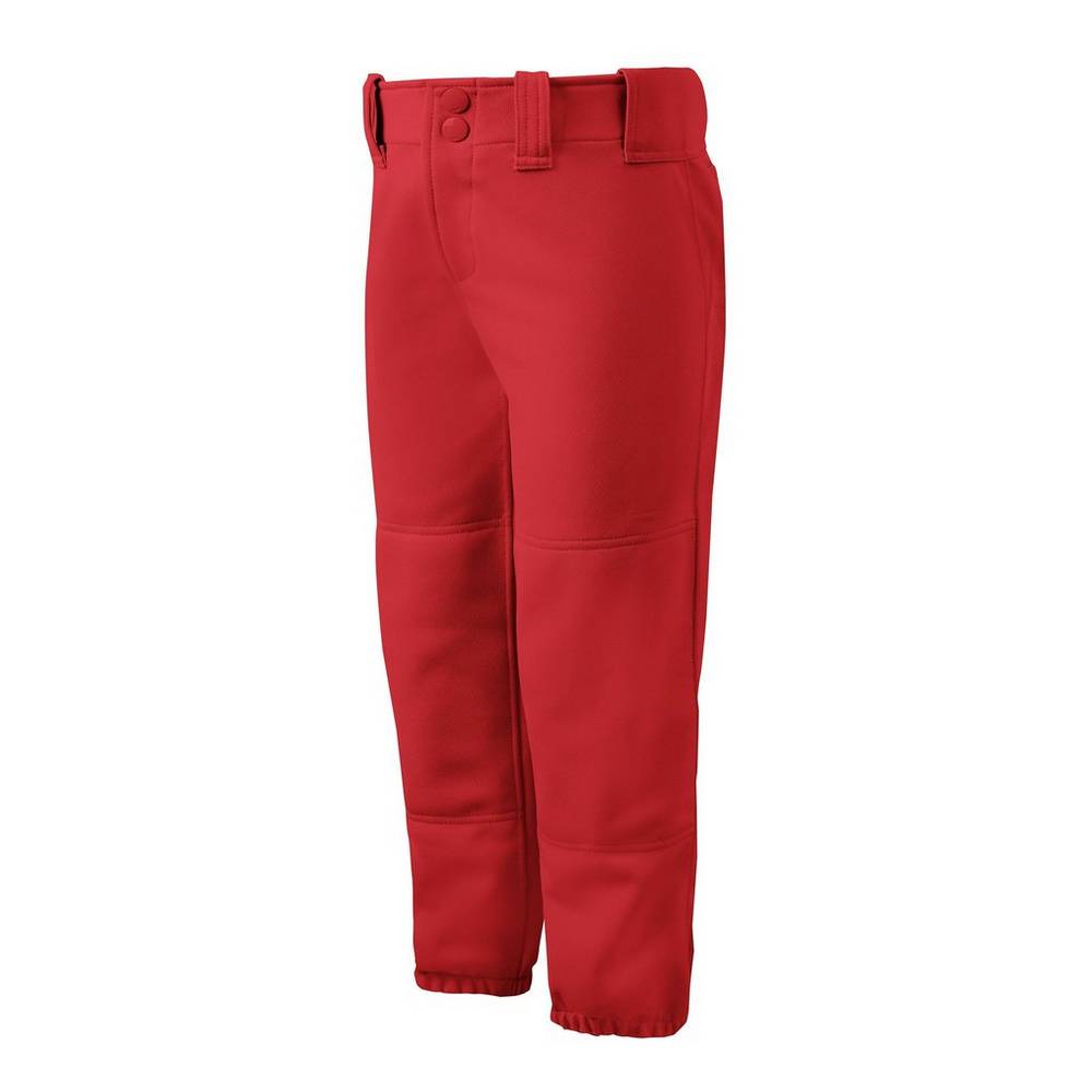 Womens Mizuno Belted Softball Pants Red Philippines (SKYGAV734)